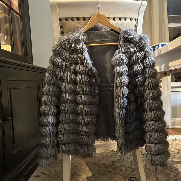 Jackets & Blazers - Grey lite evening jacket. Never worn. Satin lined.